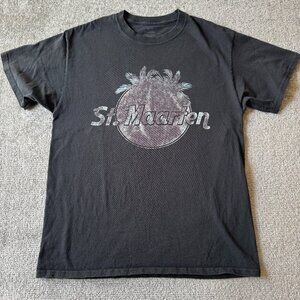 St. Maarten - Four Seasons Apparel Faded black/gray T-Shirt Size Large